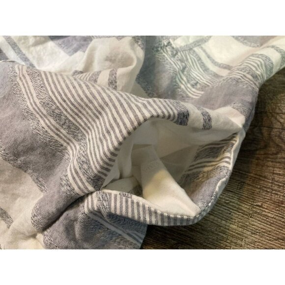 Lou & Grey Striped Sleeveless Linen Racerback Casual Mini Dress Jumper Size 2 - Picture 5 of 8